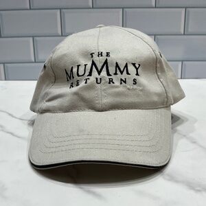 Vintage Y2K The Mummy Returns Film Crew Hat Production Cap Beige Embroidered